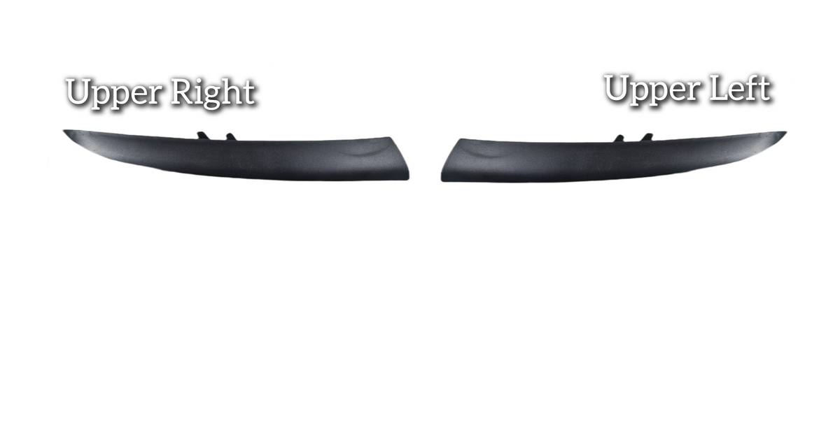 Fog Lamp Upper Chrome Left 95850568510 & Right 95850568610 & Lower Chrome Left 95850587710 & Right 95850587810 Compatible With Porsche Cayenne (2011-2014) Tag No.152