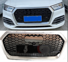 Show grill Audi Compatible With  Q5 (2018-20) RSQ5 Silver Chrome