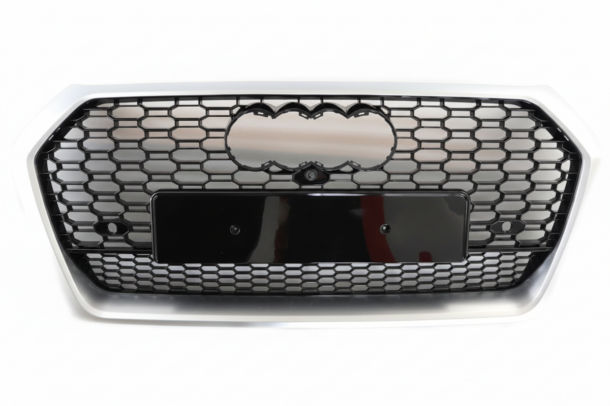 RSQ5 Black And Chrome Honeycomb Show grill Audi Compatible With  Q5 (2018-2020) Tag No.152