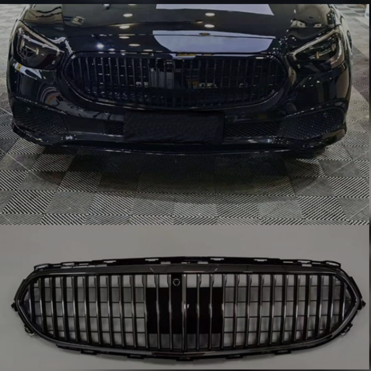 LCI Maybach Black Chrome Show Grill Compatible With Mercedes Benz E-Class  W213  (2021-2023) Tag 79