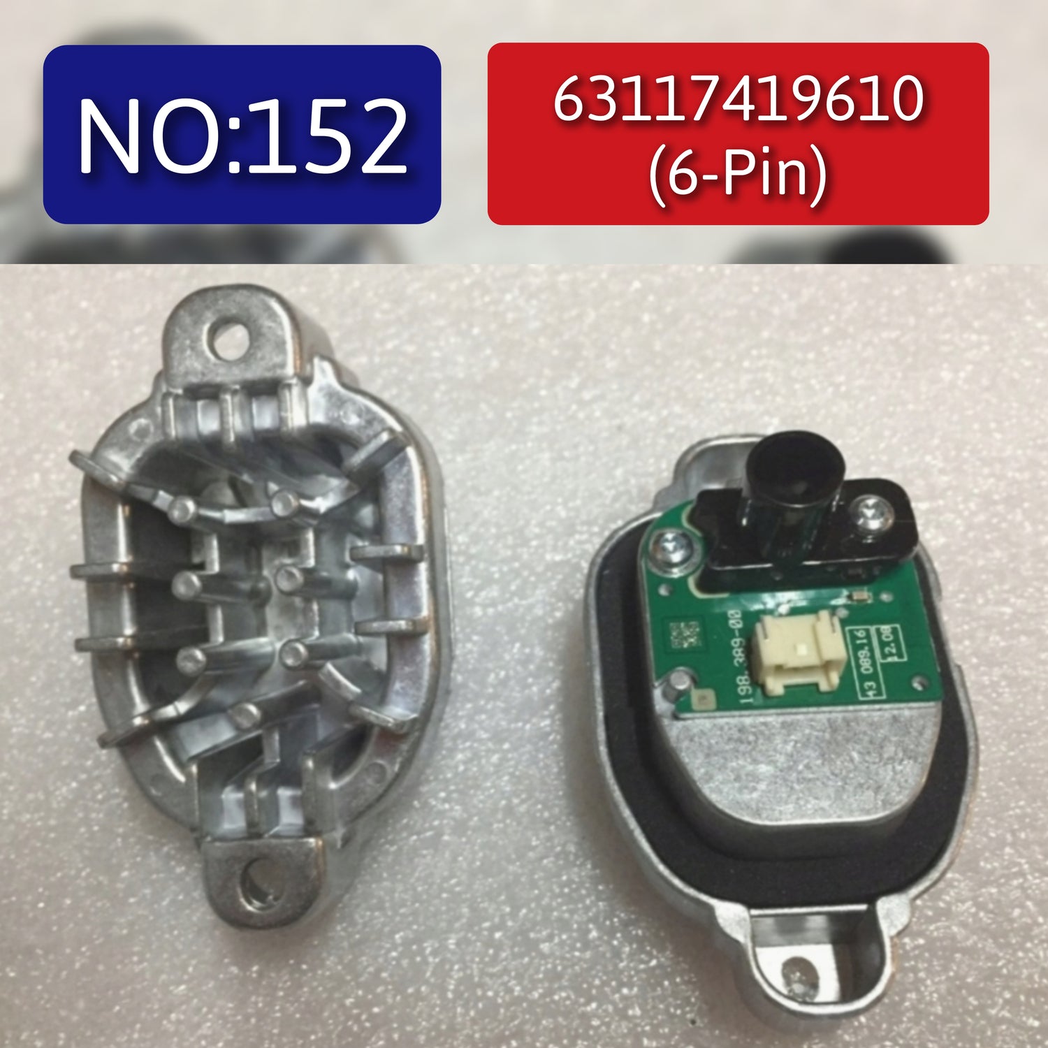 Headlight LED Module DRL 6 Pin 63117419610 63117419615 For BMW 3 Series F30 Tag-BL-152