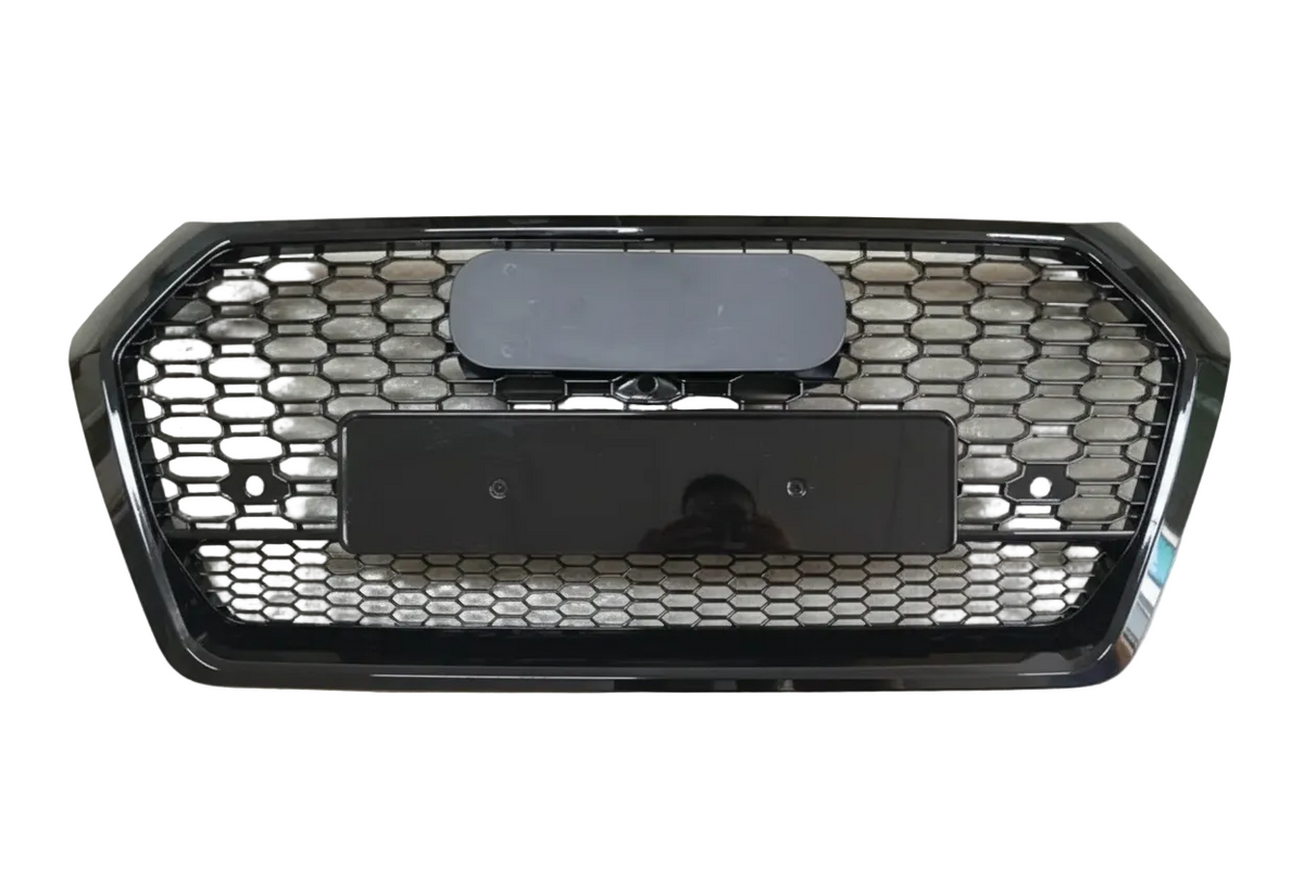 RSQ5 Full Black Honeycomb Show Grill Compatible With Audi Q5 (2018-2020) Tag No.153