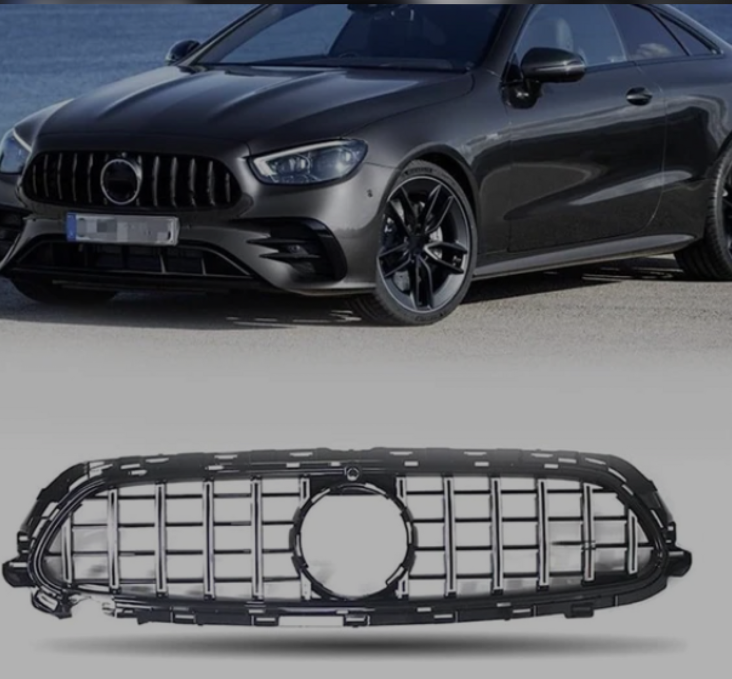 LCI GTR Silver Chrome Show Grill Compatible With Mercedes Benz E-Class  W213  (2021-2023) Tag 80