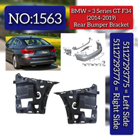 Rear Bumper Bracket Set Left 51127293775 & Right 51127293776 Compatible With BMW F34 (2014-19) Tag No.1563