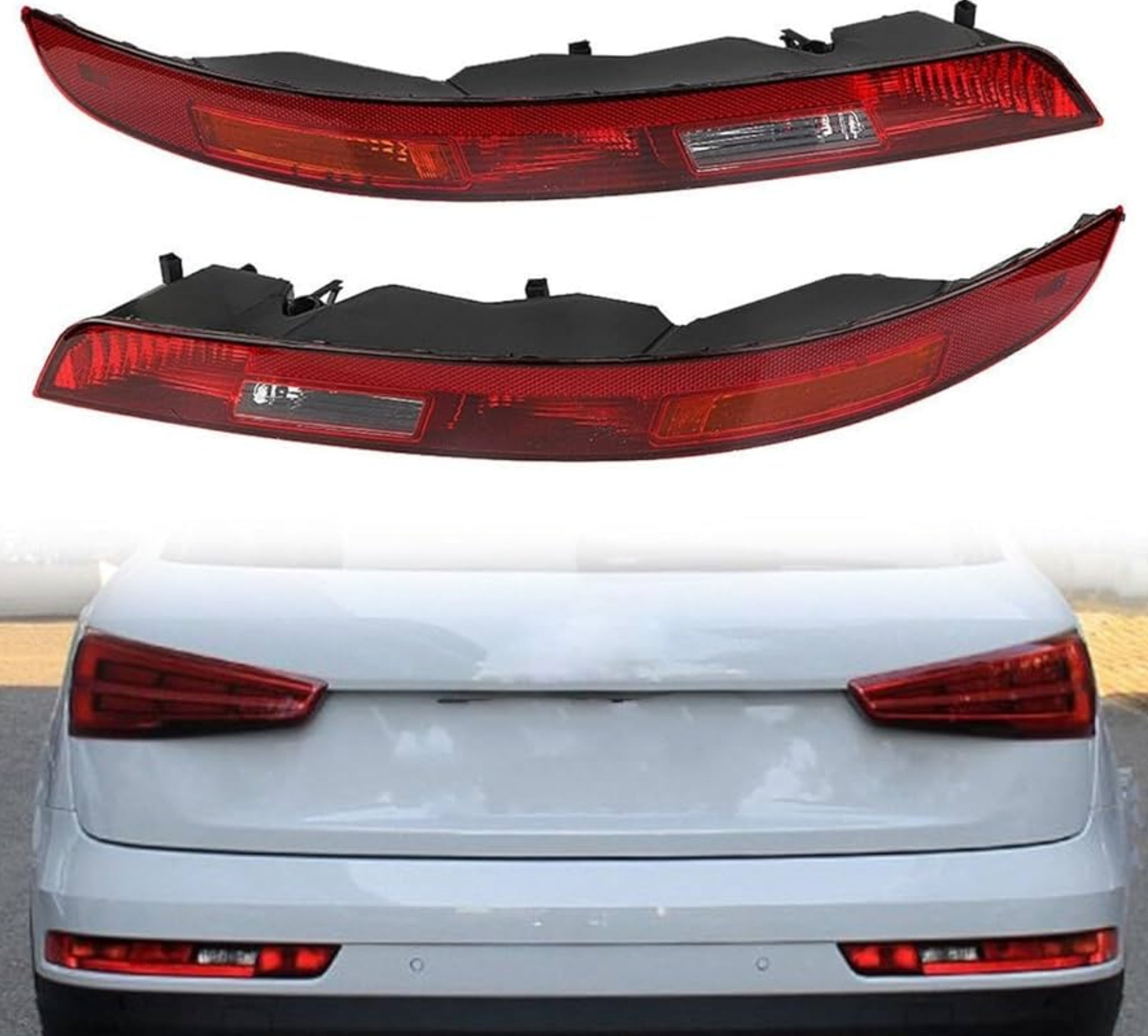 Rear Bumper Reflector Compatible With AUDI Q3 8UB, 8UG Rear Bumper Reflector Left 8U0945095B & Right 8U0945096B (2016-2018) Tag-RB-156