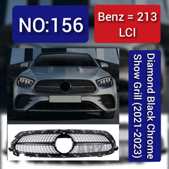 Benz = 213 LCI Diamond Black Chrome Show Grill (2021-2023) Tag 156