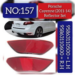 Rear Bumper Reflector Compatible With PORSCHE CAYENNE Rear Bumper Reflector Left 95863110500 & Right 95863110600 Tag-RB-157