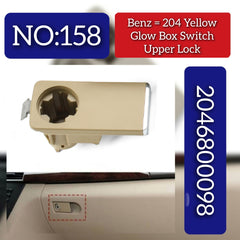 Yellow Glove Box Switch upper Look 2046800098  2126801498 Compatible With Mercedes & Mercedes Benz & C CLASS W204 2007-2015 Tag.158