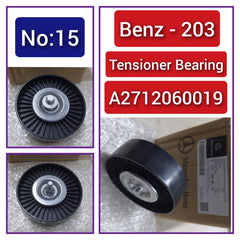 Belt Idler Pulley A2712060019 A2712000570 A2712000270 Compatible with MERCEDES-BENZ C-CLASS (W203) & C-CLASS (W204) & E-CLASS (W211) & CLC-CLASS (CL203) Tag no : 15