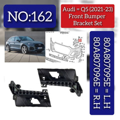Front Bumper Bracket Left 80A807095E & Right 80A807096E Compatible With AUDI Q5 (8RB) 2021-2023 No :- 162