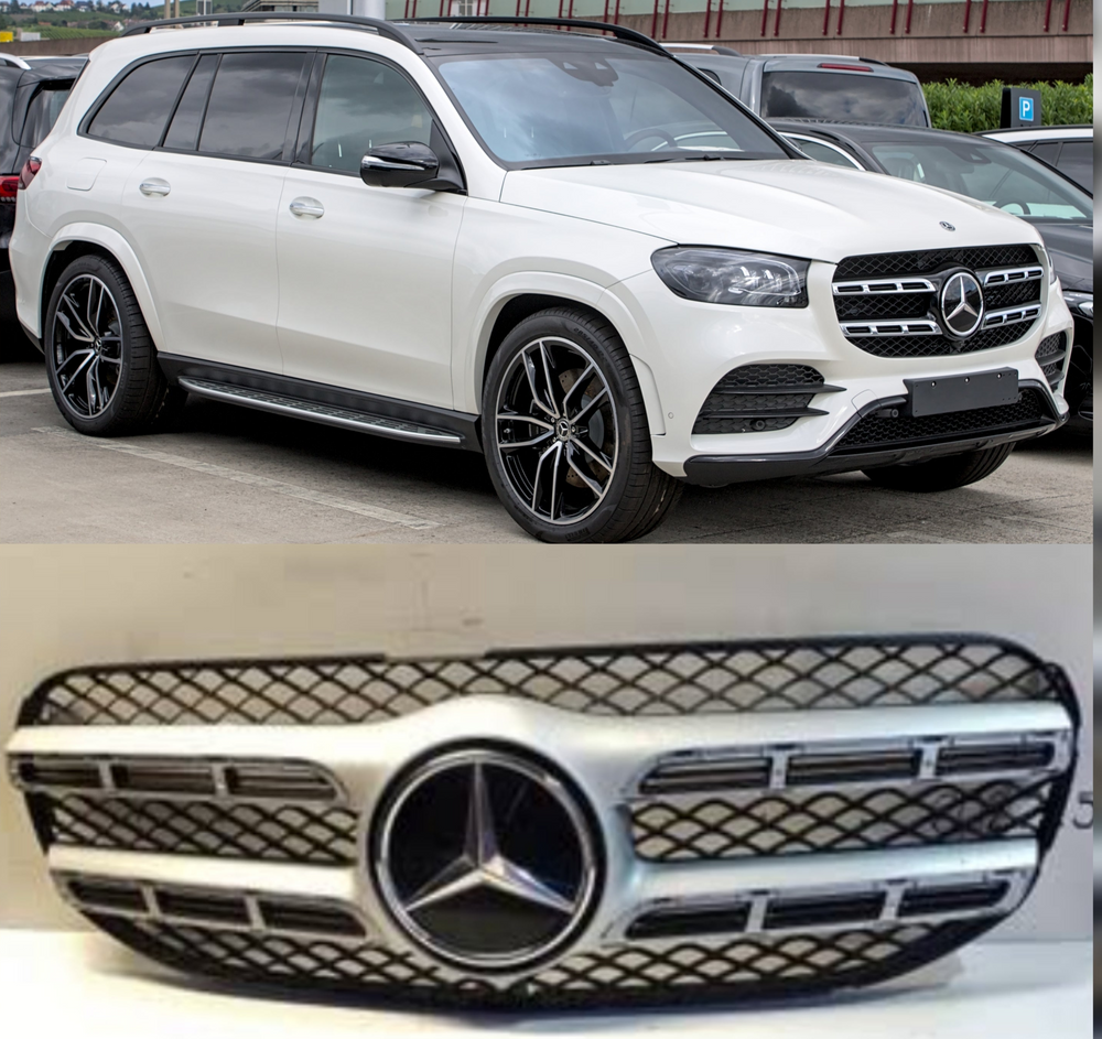 AMG Chrome Show Grill Compatible With Mercedes  Benz GLS-Class W167 (2019-2023) Tag 91