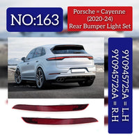 Rear Bumper Reflector Right 9Y0945726 9Y0945726A & Left 9Y0945725 9Y0945725A Compatible With Porsche Cayenne (2020-2024) Tag No.163