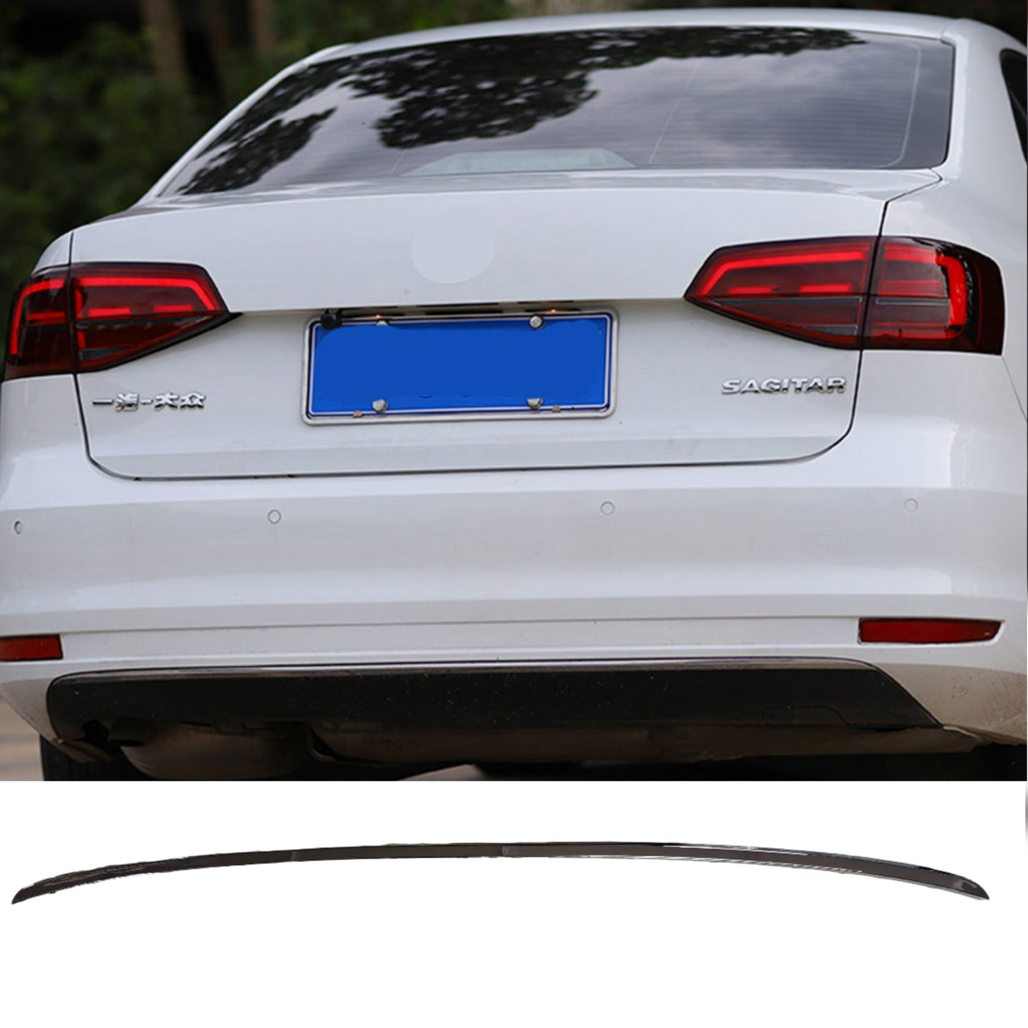 Rear Bumper Chrome 16D853463 Compatible With Volkswagen  For JETTA Tag No.163