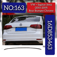 Rear Bumper Chrome 16D853463 Compatible With Volkswagen  For JETTA Tag No.163