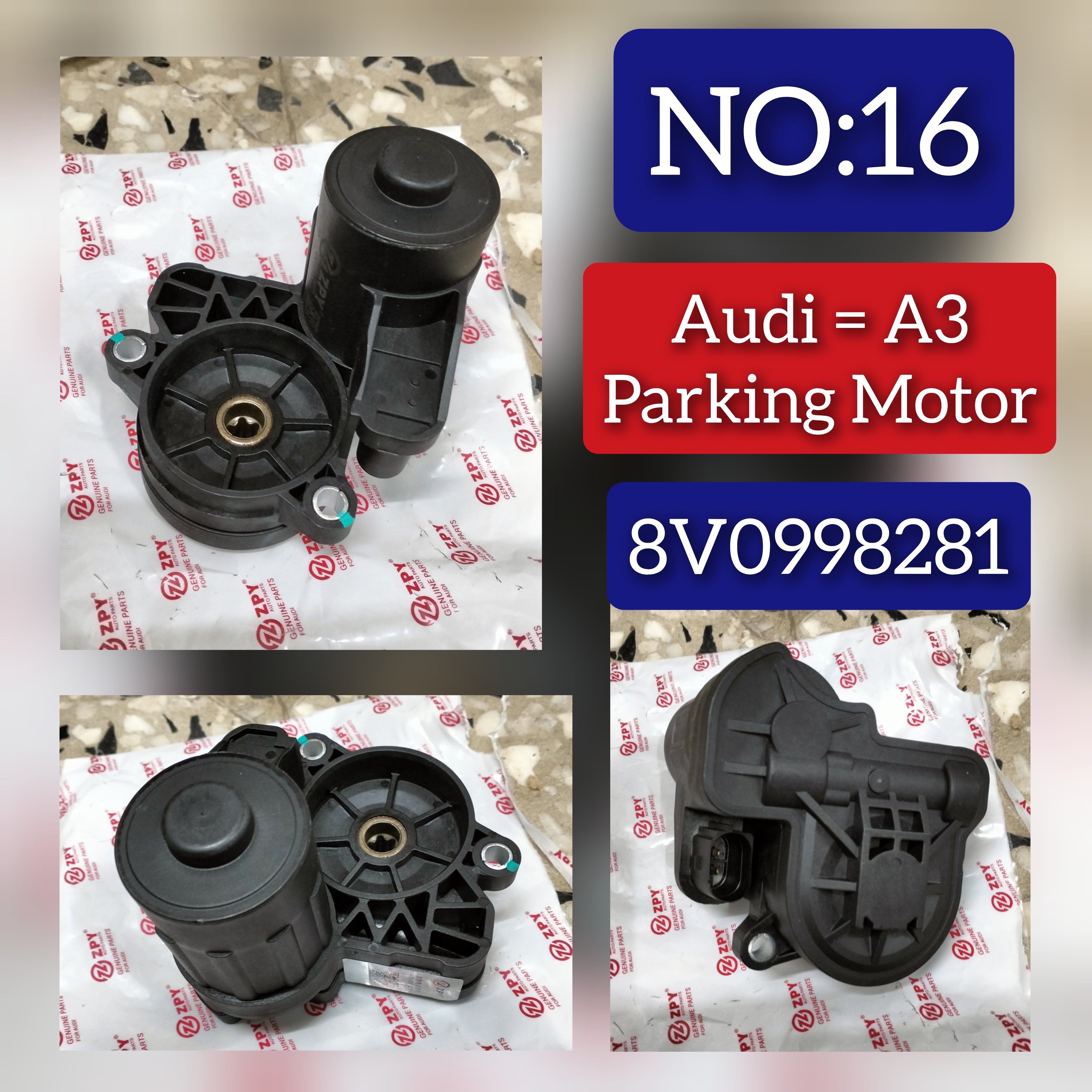 Electric Drive Motor Engine Brake Caliper Left Side 8V0998281 Compatible With AUDI A3 Q3 TT & SKODA KAROQ NU7 & VW GOLF VII Van 5G1 Tag-PM-16