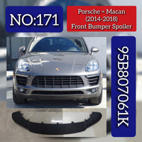 Front Bumper Spoiler 95B807061K Compatible With Porsche Macan (2014-2017) Tag No.171