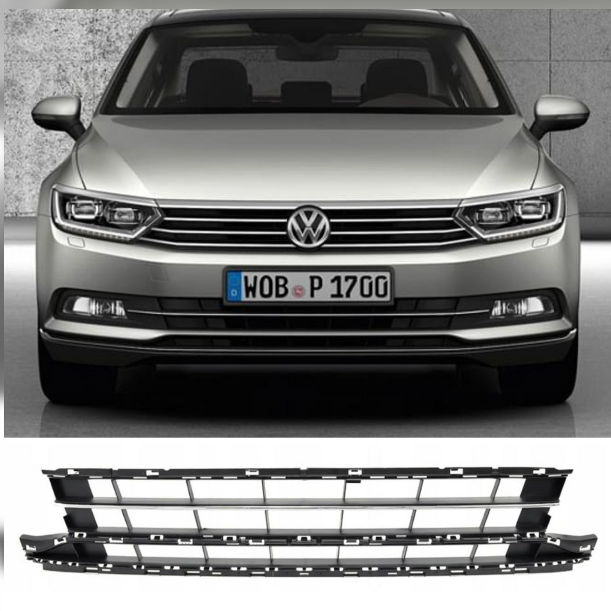 Front Bumper Grill 3G0853671 Compatible With Volkswagen PASSAT B8 (362) Tag No.171