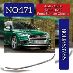 Front Bumper Chrome 80D853765 Compatible With Audi Q5 80 (2018-2020) Tag No.171