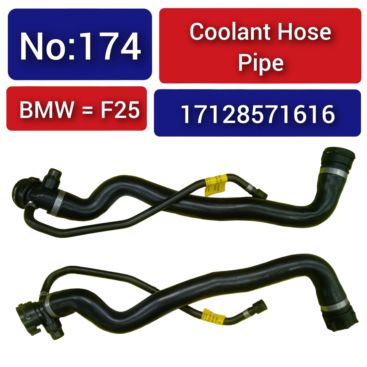 Coolant Hose Pipe 17128571616 Compatible With BMW F25 Tag No.174