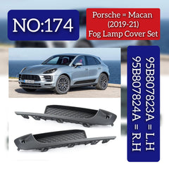 Fog Lamp Chrome Compatible With Porsche Macan 2018 Fog Lamp Chrome Left 95B807823A  & Right 95B807824A Fog No.174 (2019-21)