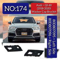Washer Cap Bracket Left 80D807095 & Right 80D807096 Compatible With Audi Q5 (2018-2020) Tag No.174
