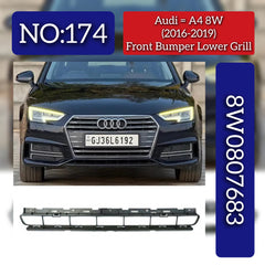 Front Bumper Lower Grill 8W0807683 Compatible With AUDI A4 B9 (8W2, 8WC) | A4 / S4  Tag No.174