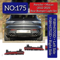 Rear Bumper Light Left 95B945701D & Right 95B945702D Compatible With Porsche Macan (2022-2025) Tag No.175