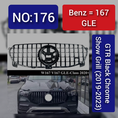 Benz = 167 GLE GTR Black Chrome Show Grill (2019-2023) Tag 176