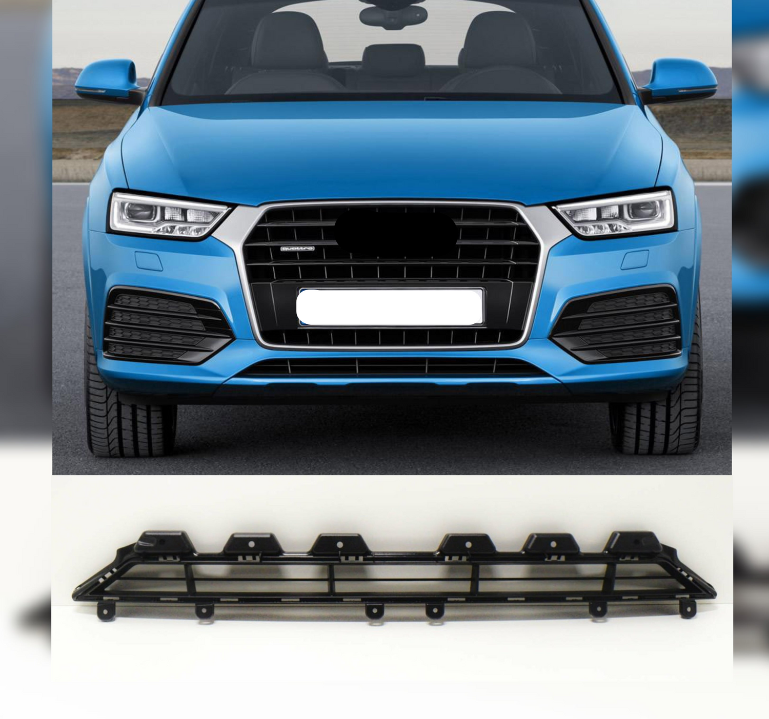 Front Bumper Grill 8U0807683F Compatible With Audi Q3 8U (2016-2019) Tag No.177