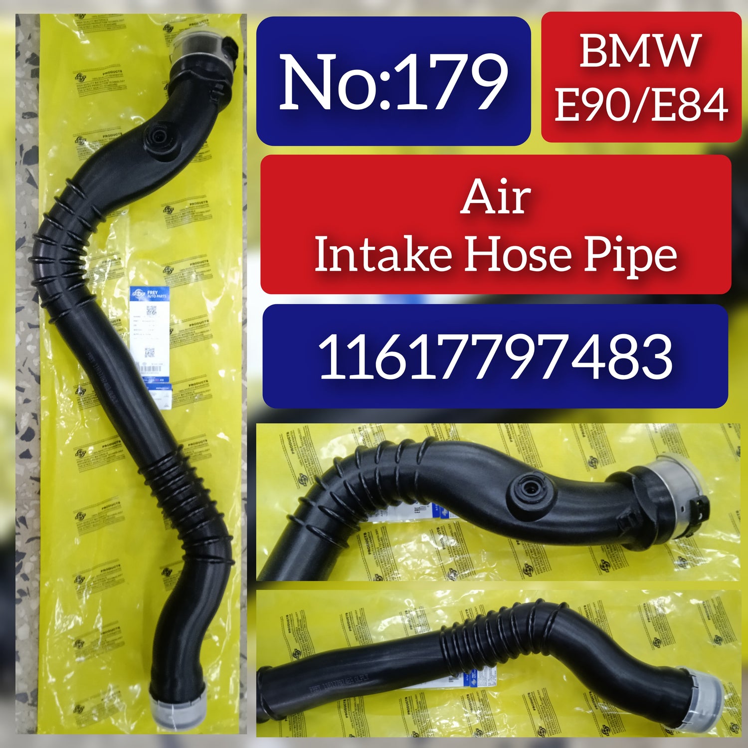 Radiator Hose Pipe 11617797483 Compatible With BMW 3-Series (E90) & X1 (E84) Tag No.179