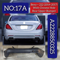Rear Bumper A2228850325 Compatible With MERCEDES-BENZ S-CLASS (W222) 2014-2017 No :- 17A