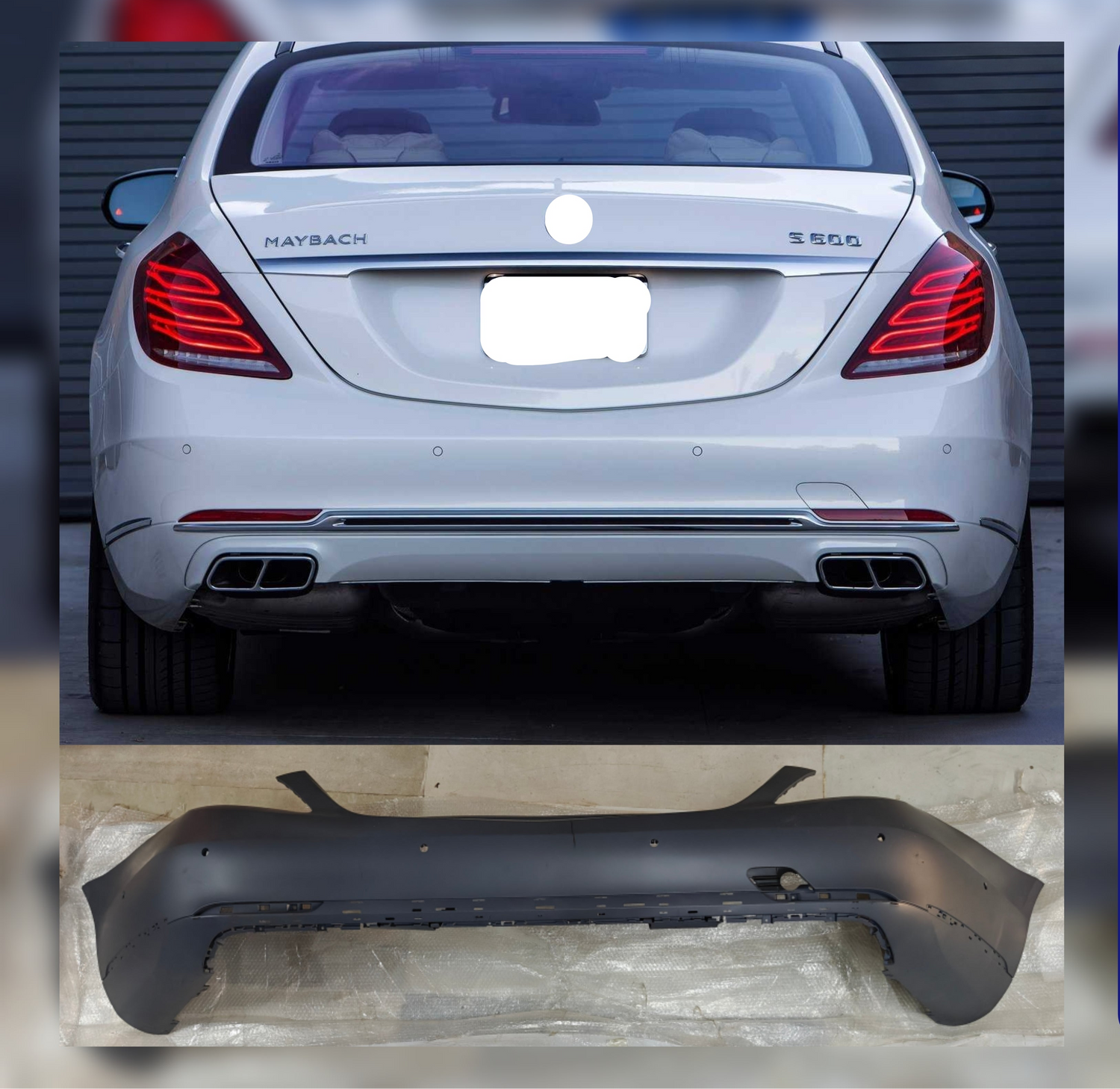 Rear Bumper A2228850325 Compatible With MERCEDES-BENZ S-CLASS (W222) 2014-2017 No :- 17A