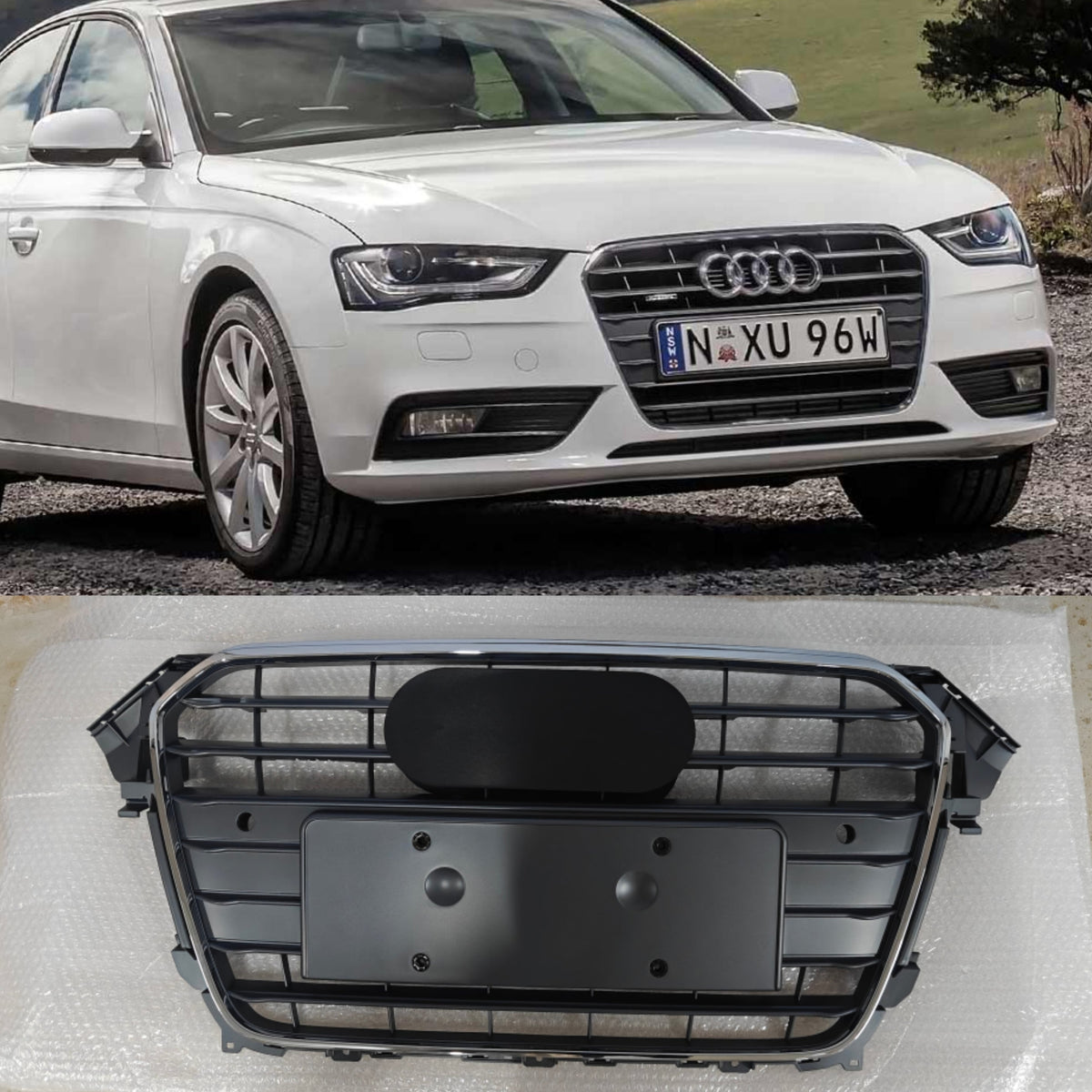 Show Grill 8KD853651A1QP  Compatible With AUDI A4 8K (2013-2016) Tag No.17