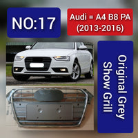 Show Grill Original Compatible With Audi A4 B8 Facelift (2013-16)  Tag 17