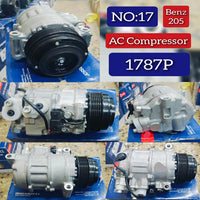AC Compressor  1787P Compatible With Mercedes & Mercedes Benz & C CLASS W205 2016-2021 Tag.17