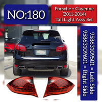 Complete Tail Light Assembly Left 95863109501 & Right 95863109601 Compatible With Porsche Cayenne (2011-2014) Tag No.180