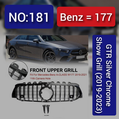 Benz = 177 GTR Silver Chrome Show Grill (2019-2023) Tag 181