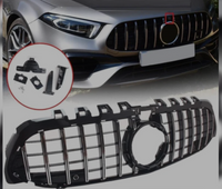 GTR Black Chrome Show Grill  Compatible With Mercedes Benz A-Class W177 (2019-2023) Tag 112