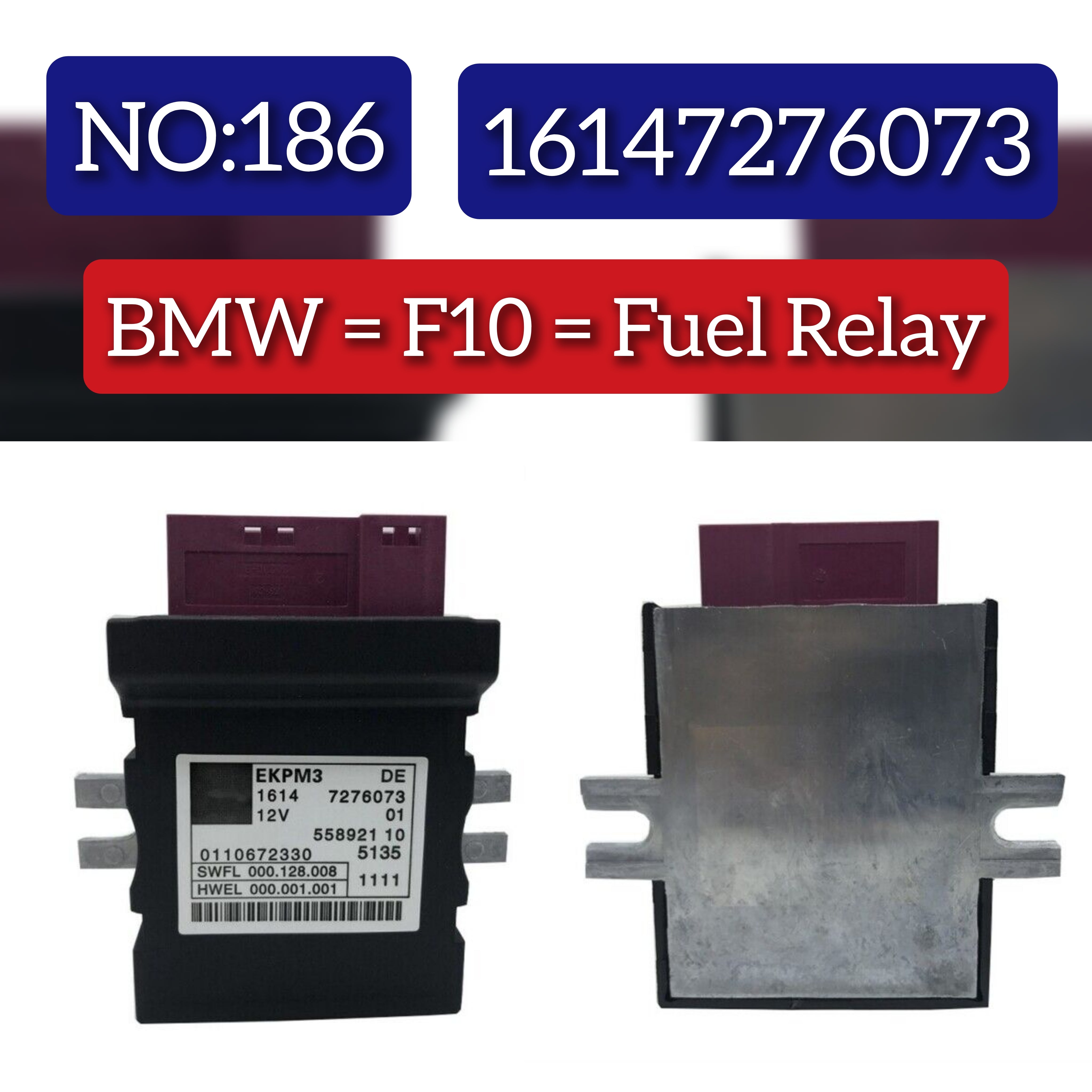 Fuel Pump Control Module 16147276073 16147268462 16147264011 For BMW 3 Series F30 & 5 Series F10, X3 F25,  X5 F15 Tag-BL-186