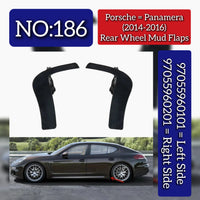 Mud Flaps (Set Of 2) Left 97055960101 & Right 97055960201 Compaatible With Porsche Panamera (2014-2017) Tag No.186