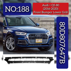 Front Bumper Lower Grill 80D807647B Compatible With Audi Q5 80 (2016-2020) Tag No.188