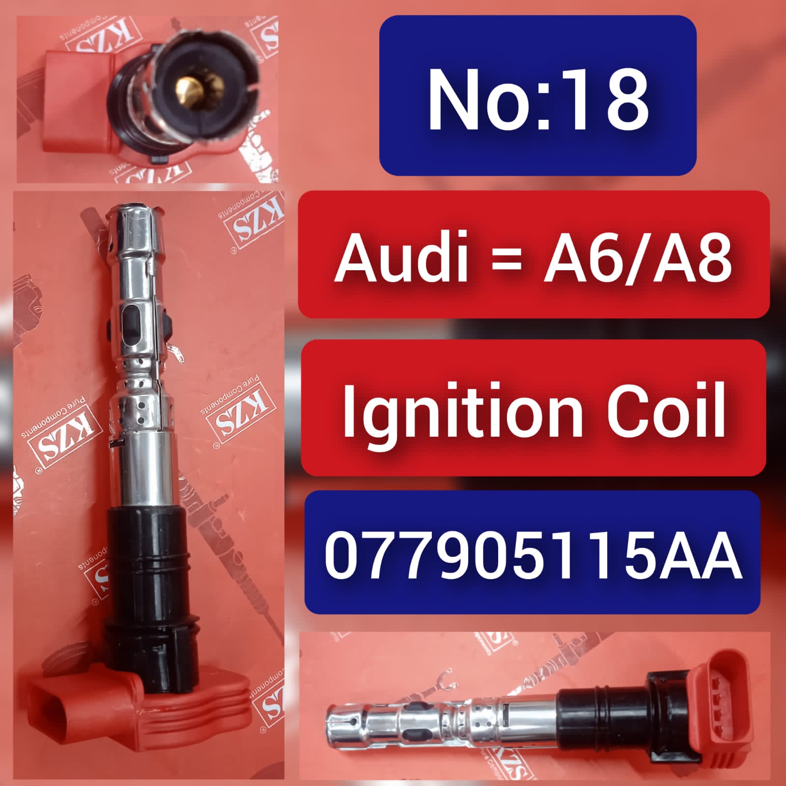 Ignition Coil 077905115AA Compatible With AUDI & VW