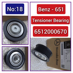 Belt Idler Pulley 6512000670 6512000770 6512001870 Compatible with MERCEDES-BENZ Tag no : 18