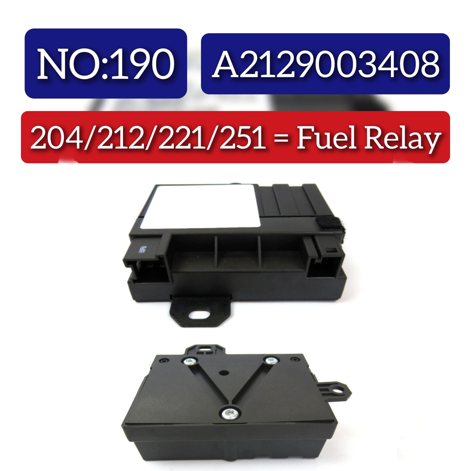 Fuel Control Module 2129003408 A2129003408 Compatible With Mercedes Benz W204 W212 Tag No.190
