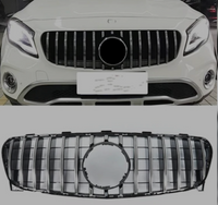 GTR Silver Chrome Show Grill Compatible With  Mercedes Benz GLA-Class W156 (2014-2016) Tag 127