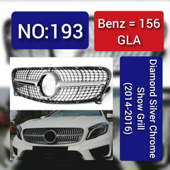 Benz = 156 GLA Diamond Silver Chrome Show Grill (2014-2016) Tag 193