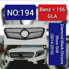 Benz = 156 GLA Diamond Black Chrome Show Grill (2014-2016) Tag 194