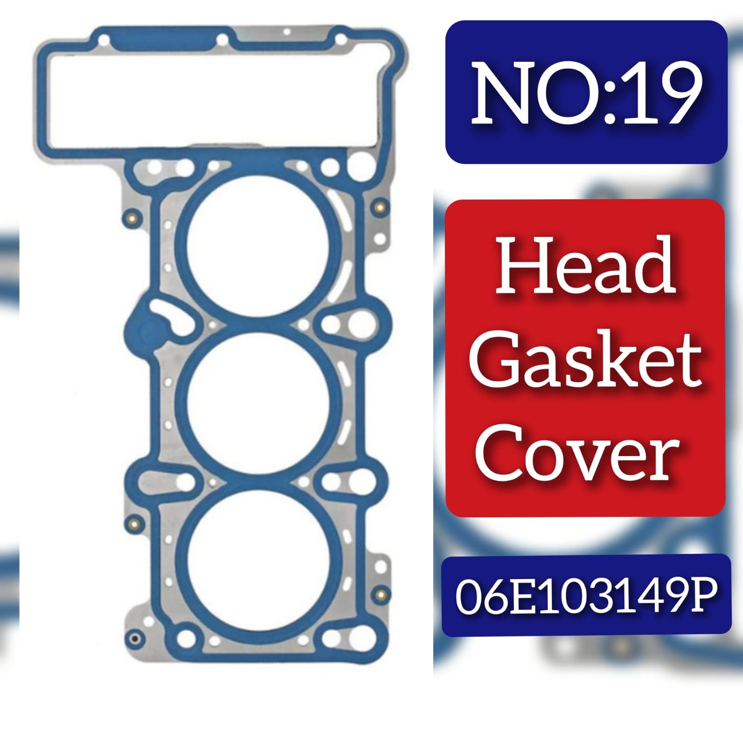 Tappet Cover Packing (Engine Valve Cover Gasket) 06E103149P Compatible With AUDI A6