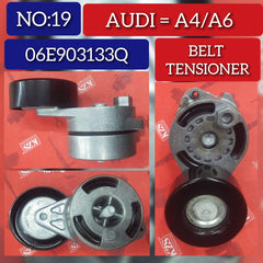 Belt Tensioner With Pulley 06E903133Q 06E903133R 06E903133T Compatible With AUDI A4 B8 (8K2) | A4 / S4 & A5 Sportback (8TA) | A5 / S5 & A6 C6 (4F2) | A6 / S6