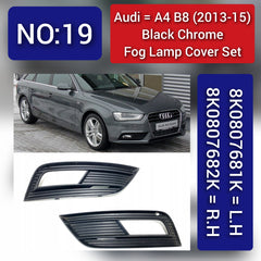 Fog Lamp Cover Compatible With AUDI A4 B7 2013-2015 Fog Lamp Cover Left 8K0807681K & Right 8K0807682K Tag-FC-19